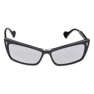 Gucci Rectangle Cat Eye Sunglasses Black